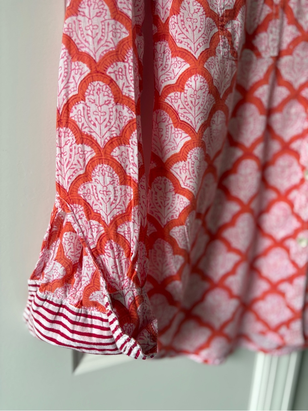 Roller Rabbit Block Print Button Down Shirt - Picture 5 of 8